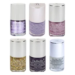 DeBelle Set of 6 Berrylicious Grapes Pastels Gel Nail Lacquers - 8ml Each-2