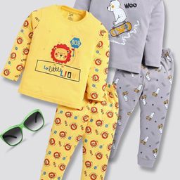Toonyport Boys Pack Of 2 Printed T-shirt with Trousers-image-34