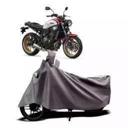Auto Pearl Two Wheeler Cover with Bag for Yamaha XSR300, Silver-image-98