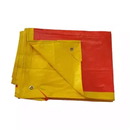 Fulcrum 120 GSM HDPE Orange and Yellow Waterproof Tarpaulin Sheet/Tirpal/Tadpatri/Tharpai, Size 30x30 ft-image-19