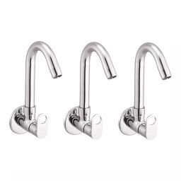 Fastgear Prime Sink Tap Brass Chrome Finish Silver, FG2034 (Pack of 3)-image-100
