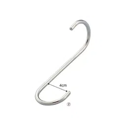 AS ONE Display Hook Bending W5.2 cm × D5.2 cm × Φ6 mm, 61-198-11-2 (Set of 10 pcs)-42