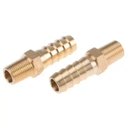 RS PRO Hose Connector Hose Tail Adaptor G 1/8 inch 3/8 inch Inner Dia (Pack of 2)-picture-0
