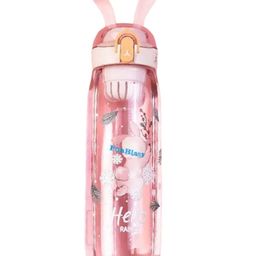 FunBlast Cartoon Design Sipper Water Bottle Pink  600 ML-image-75
