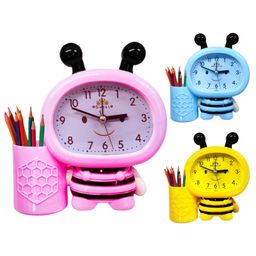 FunBlast Twin Bell Alarm Clock with Pen Holder  Pink-14