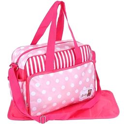 PACKNBUY Classic Baby Diaper Bag with Changing Mat - Pink-image-46