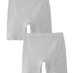 Mackly  Pack Of 2 Solid Cotton Innerwear Shorts - Grey-image-64