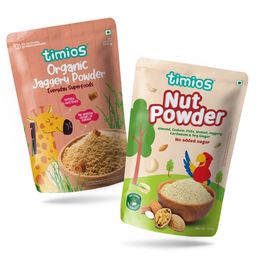 timios 100% Organic Jaggery Powder & 100% Organic Nut Powder - 100 g Each-image-43