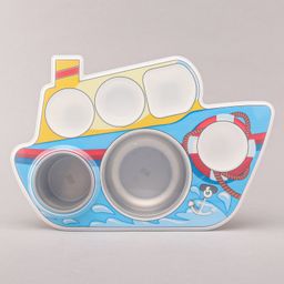 Boat Shaped Plate with Lid - Red-51