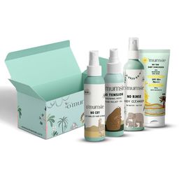 Omumsie - Blossom Kit for Newborns With Growing Kids Pain relief Oil (50 ml), Hair Detangler Serum (50 ml), Baby & kids sunscreen ( 50 ml), No rise Micellar cleanser ( 250 ml)-image-72