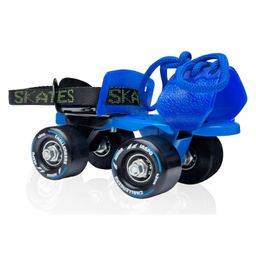 Jaspo Challenger Roller Skates for Kids (Ages 3-7), Adjustable Fit (Foot Length 18-21 cm), Metal Body, Premium 45mm 85A PVC Wheels, Perfect Beginner Quad Skates-24