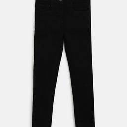 Tales & Stories Denim Woven Solid Jeans - Black-picture-1