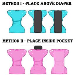 Domenico Reusable Diaper With Insert Pad Pack of 3 - Multicolour image 4