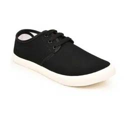 HOTSTYLE Men Black Canvas Sports Shoes-39