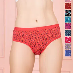 Lux Cozi Women 10-Pcs Assorted Pure Cotton Hipster Briefs-picture-30