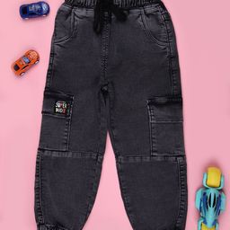 V-Mart Boys Cotton Regular Fit Joggers Trousers-picture-12