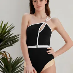 FIMBUL Cut-Out One Shoulder Swim Bodysuit-image-54