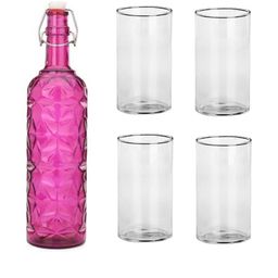 SOMIL Pink Glass Airtight Can Bottle-picture-33