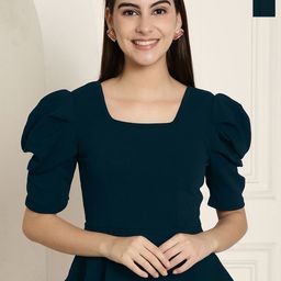 Tromko Sweetheart Neck Puff Sleeve Top-image-38