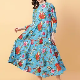aayusika Women Floral Embroidered Maxi Dress-picture-0