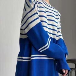 StyleCast Women Striped Boat Neck Pullover Sweaters-image-56