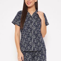 Clovia Women Foral Printed Night suit-picture-4