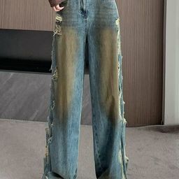StyleCast x Revolte Women Mid-Rise Highly Distressed Heavy Fade Non Stretchable Jeans-image-48