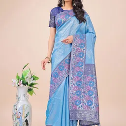 Mitera Woven Design Zari Saree-42