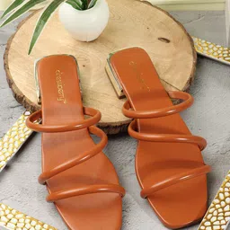 DressBerry Women Striped Open Toe Flats-55