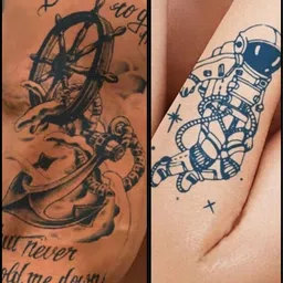LICK Set Of 2 100% Plant-Based Realistic Semi Temporary Body Tattoos-89