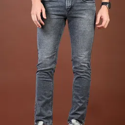 V-Mart Men Slim Fit Light Fade Jeans-picture-31