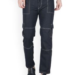 LINARIA Men Classic Regular Fit Cotton Cargo Styles Jeans-image-88