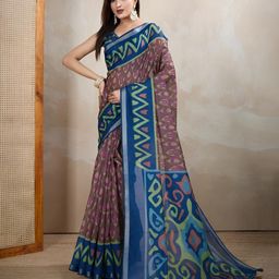 TANU CREATIONS Geometric Printed Saree-picture-5