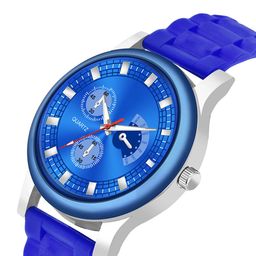 CSAMON Men Silicon Straps Analogue Watch B9050 BLUAeviyo NEW CD_SH image 2