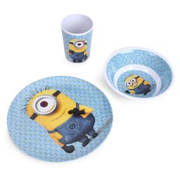 Minions Melamine Set Blue Yellow - 3 Pieces-23