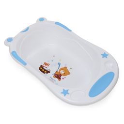 Baby Bath Tub - White & Blue (Print May Vary)-image-37