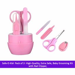 Safe-O-Kid Baby Grooming Kit Pink - Pack of 2-image-60
