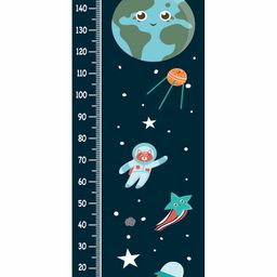 WENS Height Measurement Wall Sticker Space Print - Black-image-8