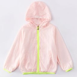 Kookie Kids Full Sleeves Striped Sweat Jacket - Pink-image-99