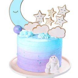 Party Propz Cloud and Moon Cake Topper Blue - Pack of 9-image-43
