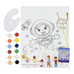 Kalakaram Space Boy Canvas Painting Kit - Multicolour-21