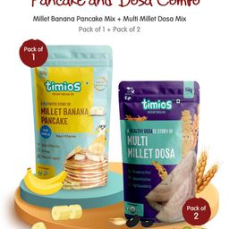 Timios Multi Millet Dosa Mix 2pcs & Millet Pancake Mix Banana 1pc - 150 gm each-10