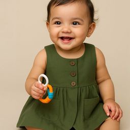 EARTHY TWEENS A-Line Dress-image-31