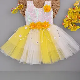 NFashion Girls Yellow Dresses-picture-31