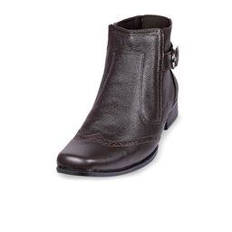 TANNY SHOES Men Leather Square Toe High-Top Boat Shoes-image-25
