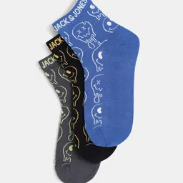 Jack & Jones Men Pack Of 3 Ankle Length Socks-image-83