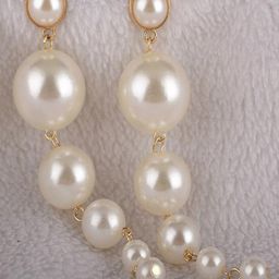 BEYTER Sterling Silver Pearls Beaded Contemporary Drop Earrings-39