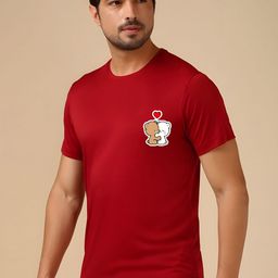 SZN Men Printed Raw Edge T-shirt-picture-33
