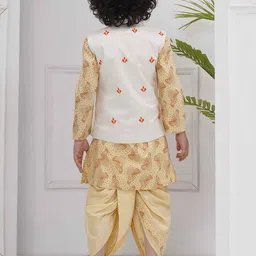Sethukrishna Boys Floral Printed Regular Kurta with Dhoti Pants image 3