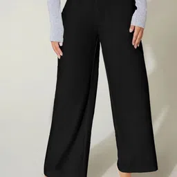 KERI PERRY Women Relaxed Straight Leg High-Rise Trousers-image-44
